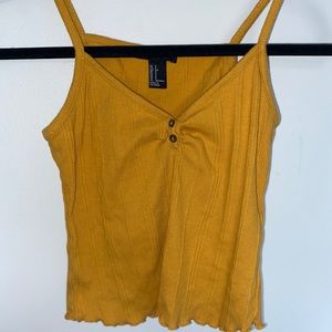 mustard tank top